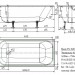 Ванна чугунная Универсал Ностальжи 160x75 с ручками