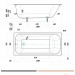 Чугунная ванна Tempra Simple 160x75 (квадратные ручки)
