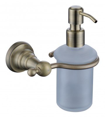 Дозатор для жидкого мыла настенный бронза KH-4210
