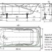 Ванна чугунная Универсал Сибирячка 180x80 с ручками