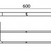 Держатель полотенца L600mm Kaiser KH-2708