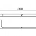 Держатель полотенца L600mm Kaiser KH-2727