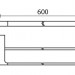 Держатель полотенца L600mm Kaiser KH-2728