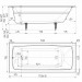 Ванна чугунная Универсал Бриз 170x75
