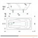 Чугунная ванна Tempra Alex 150x70 (квадратные ручки)