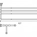 Полка для полотенец с держателем Kaiser KH-4209
