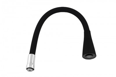 Излив Viko V-0392 гибкий для мойки Black (2-jet)