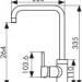 Смеситель Kaiser 26844 Merkur для кухни